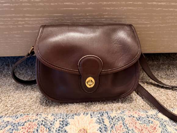 Coach Handbags - Coach vintage prairie dark brown crossbody 1996